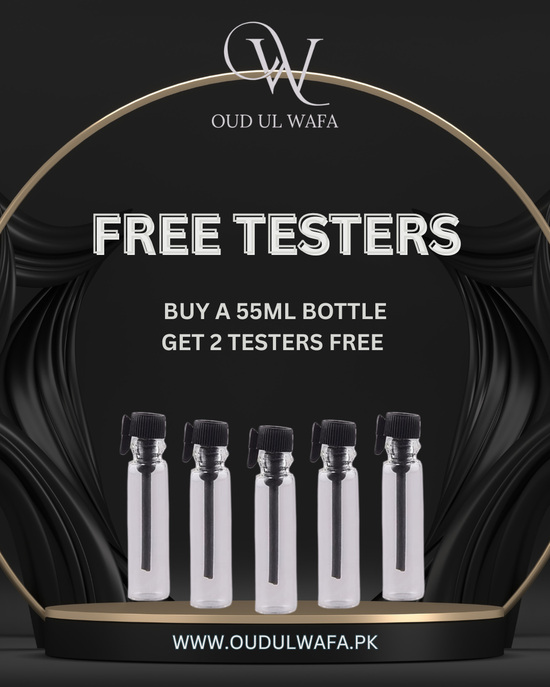 Free Testers With Every 55ml Bottle