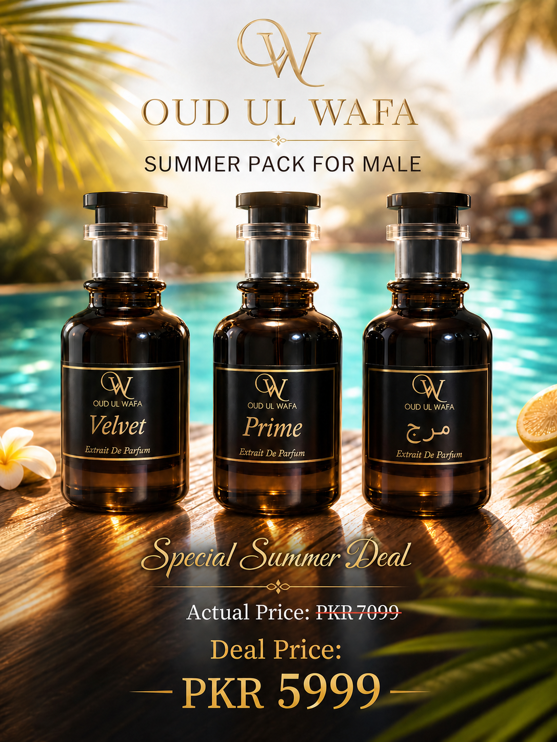 The Summer Bundle – Pack of 3 Fresh Perfumes for Men